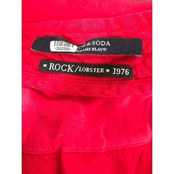 Scotch & Soda Cinched D Ring Dress Red XS - Picture 9 of 10